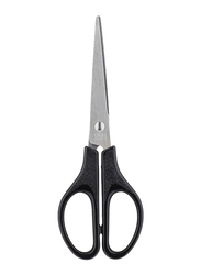 Deli 7-inch Stainless Steel Scissors, 6003, Black/Silver