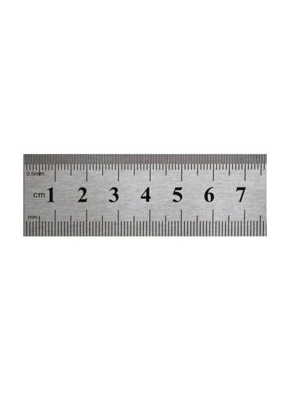 Educational & Craft Metal Ruler, Silver