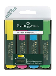 Faber-Castell 4-Piece Textliner Highlighters Set, Multicolour