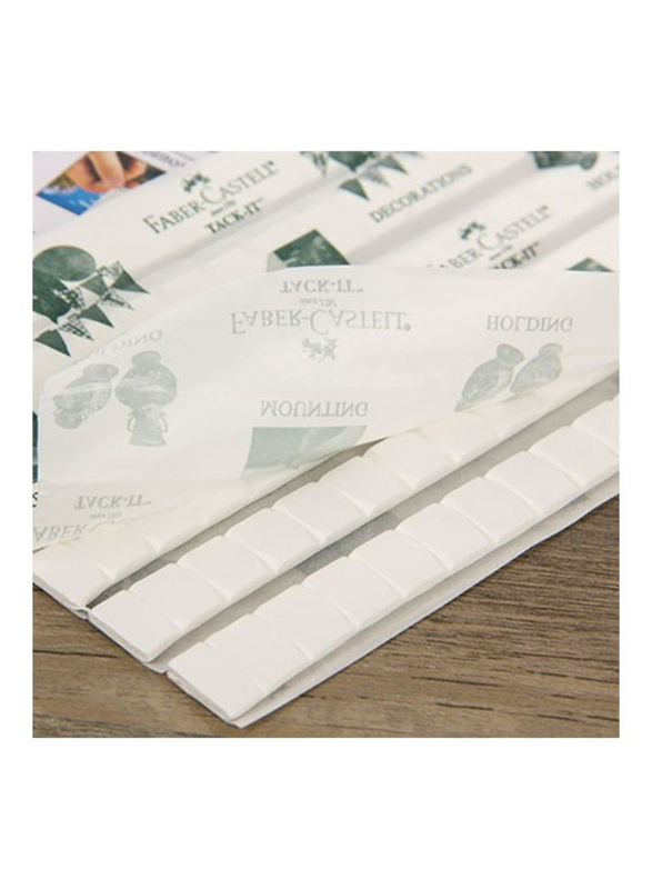 Faber-Castell Tack-It Adhesive, 90 Pieces, White