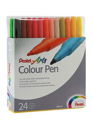 Pentel 24-Piece Fine Point Colour Pen Set, Multicolour
