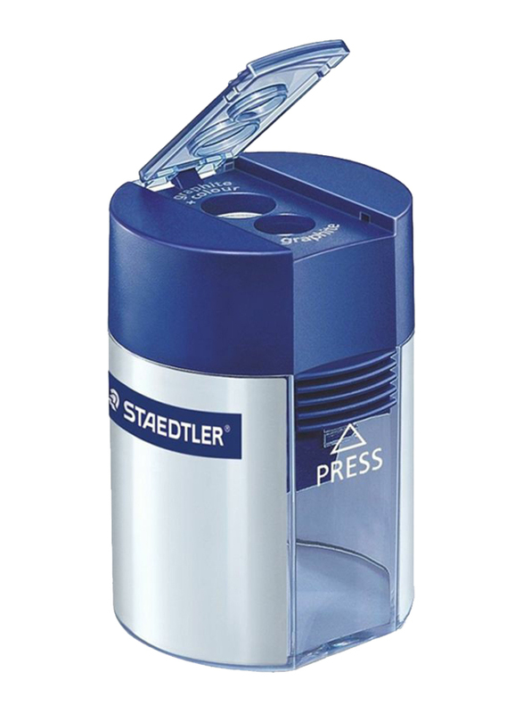 Staedtler Tub Type Sharpener, Blue/Silver