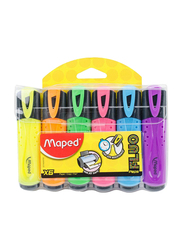 Maped 6-Piece Highlighter Pen Set, MD-742557, Multicolor