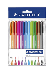 Staedtler 10-Piece Ballpoint Pen Set, Multicolor