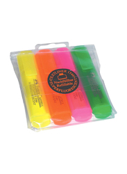 Faber-Castell 4-Piece Super Fluorescent Textliner Highlighter Set, Multicolour
