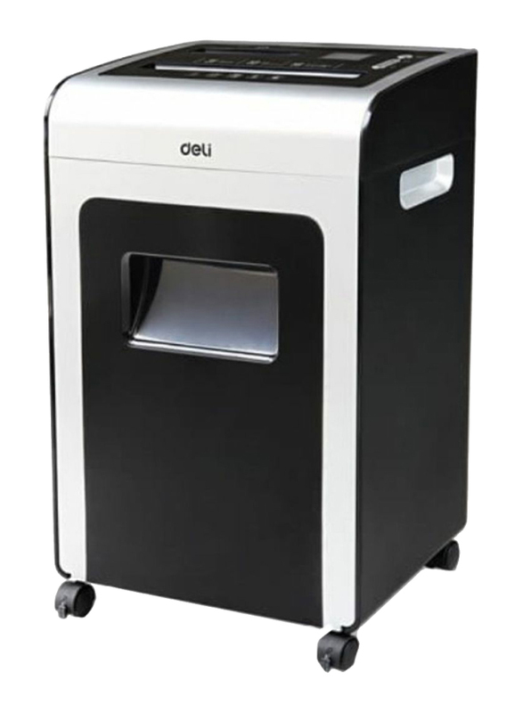 Deli Heavy Duty Paper Shredder, Black/Grey