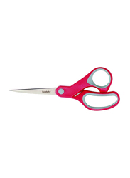 3M 8-inch Multi Purpose Stainless Steel Scissor, Red/Silver