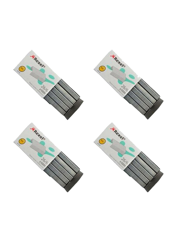 Rexel Staple Pin Set, 1000 Pieces, Grey