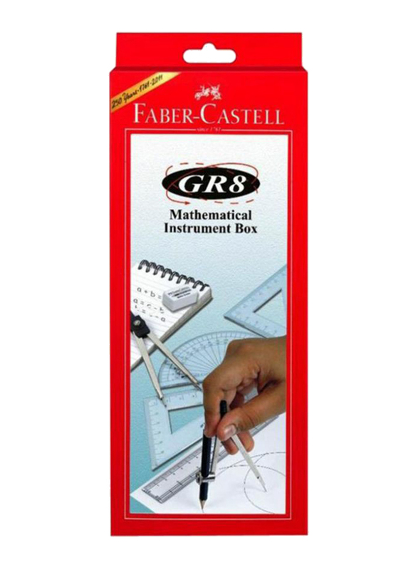 Faber-Castell Mathematical Geometry Box, Red