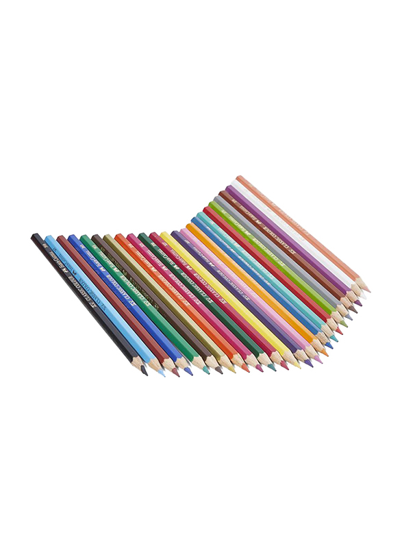 Faber-Castell 24 Classic Colour Pencil, with Sharpener, Multicolour