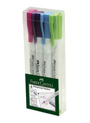 Faber-Castell 4-Piece White Board Marker Set, Multicolour