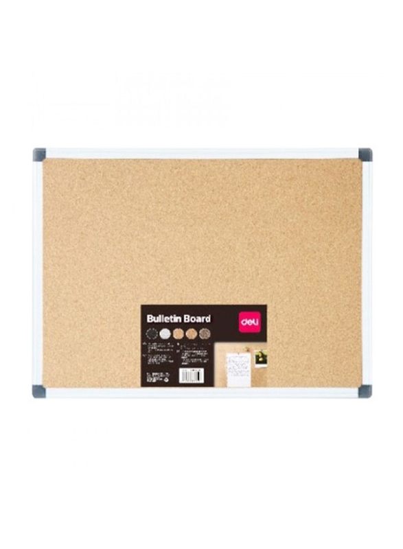 Deli Cork Board with Aluminum Frame, 60 x 90cm, Beige