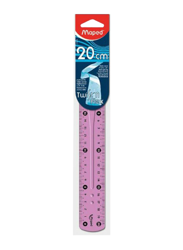 Maped Flexible Ruler, Pink/Black