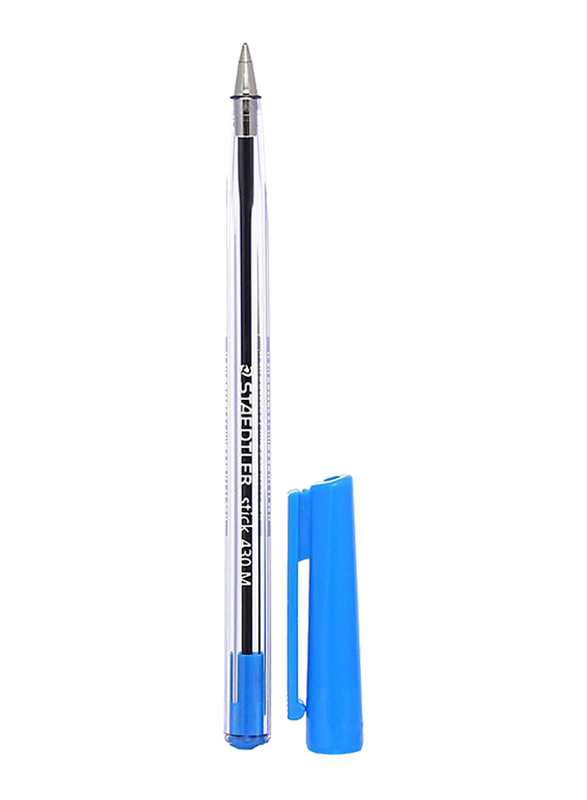 Staedtler Stick Ball Point Pen, Medium Blue