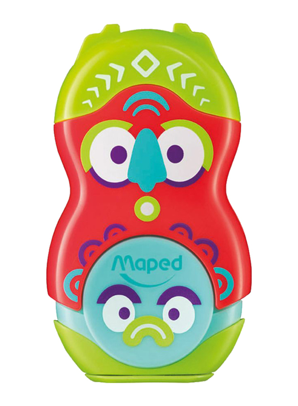 Maped Loopy Eraser and Sharpener Combo, Multicolor
