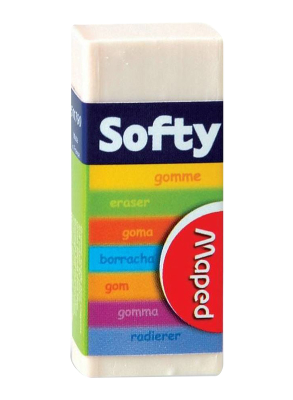 Maped Softy Eraser, 59g, White