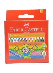 Faber-Castell Wax Crayons Set, 24 Pieces, 120057, Multicolor