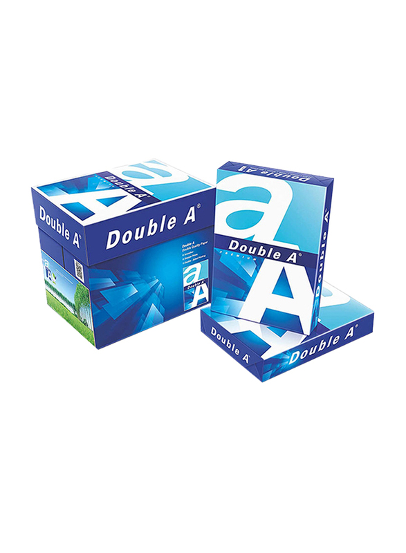 Double A Premium 80GSM Printer Paper, 5 x 500 Sheets, A4 Size, White