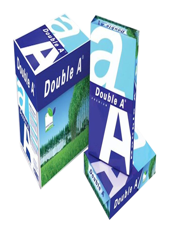 Double A Premium 80GSM Printer Paper, 5 x 100 Sheets, A4 Size, White