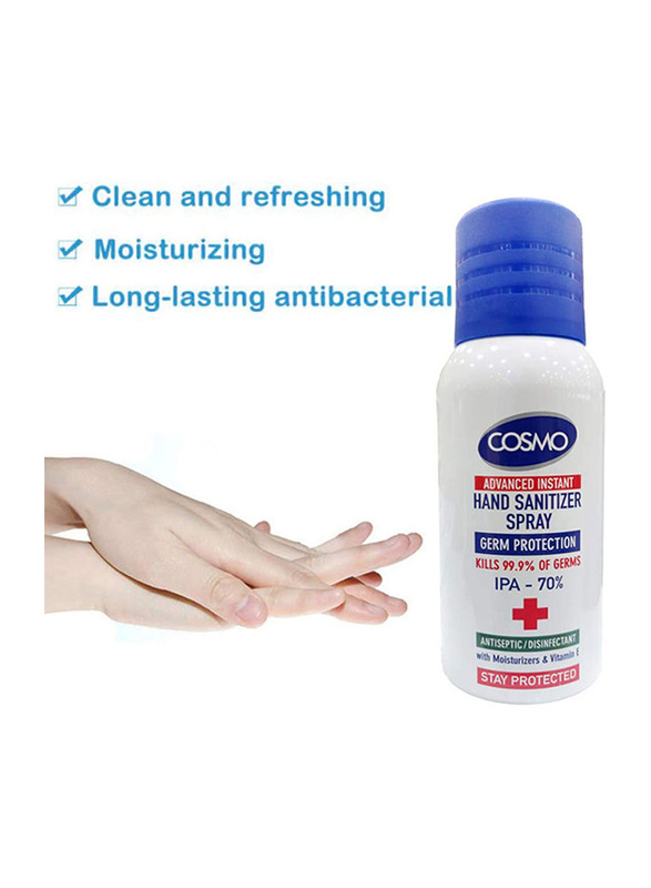 Cosmo Advanced Instant Hand Sanitizer Spray, 100ml, 5 Pieces