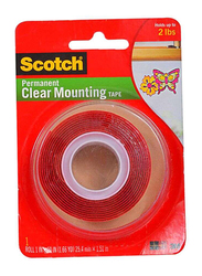 Scotch Permanent Mounting Tape, Red