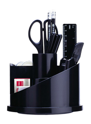Deli Desk Organizer with Contents, Black