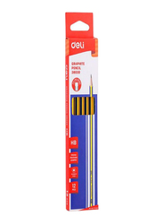 Deli 12-Piece Graphite Pencil Set, Yellow/Blue