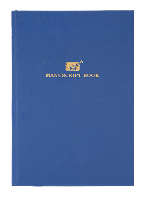 PSI Ruled Manuscript Book, 150 Pages, A4 Size, Blue