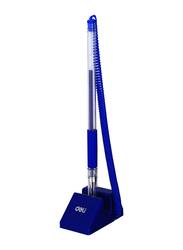 Deli Desk Stand Gel Pen, Blue/Clear