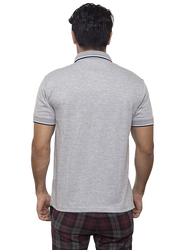 Santhome Tropikana DryNCool Polo Shirt for Men, Small, Grey