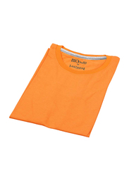 Santhome Bio180 Short Sleeve Crew Neck T-Shirt for Men, Extra Large, Orange