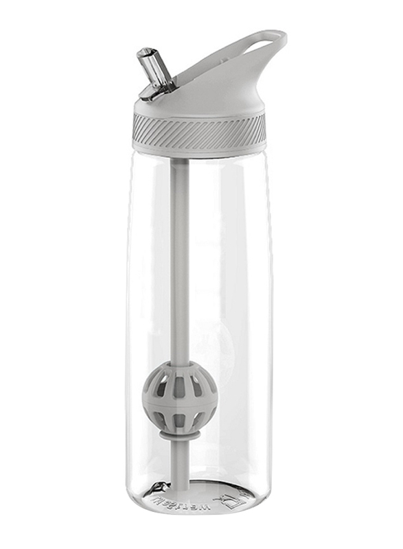 

Hans Larsen 800ml Plastic Gym Protein Shaker with Stirrer, Clear
