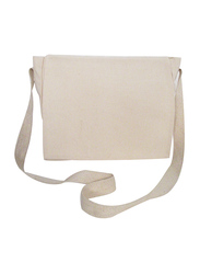 Eco-Neutral Classic Messenger Bag, Off White