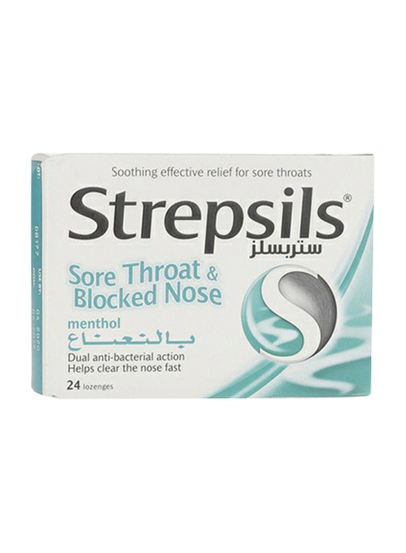 Strepsils Menthol Lozenges, 24 Pieces
