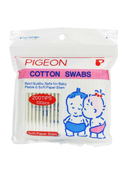 Pigeon K872 100-Pieces Cotton Swabs Set for Babies, White