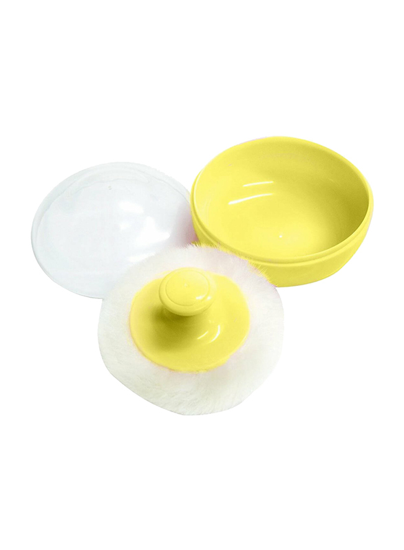 Pigeon K261 Powder Case with Puff, Yellow