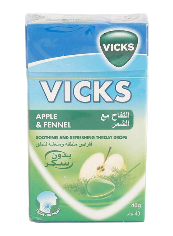 Vicks Apple and Fennel Drops, 40g