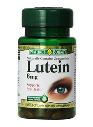 Nature's Bounty Lutein Dietary Supplement, 6mg, 50 Softgels