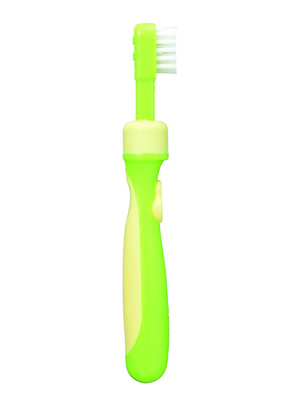 Pigeon K111 Training Tooth Brush Lesson 3 for Babies, Lime Green, 1 Piece