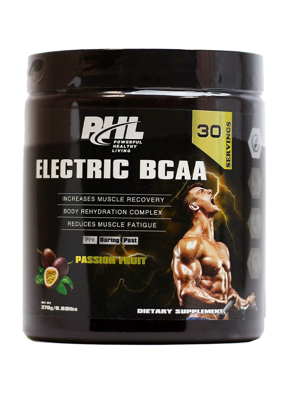 PHL Electric BCAA 30 Servings Powder, 270g, Passion Fruit