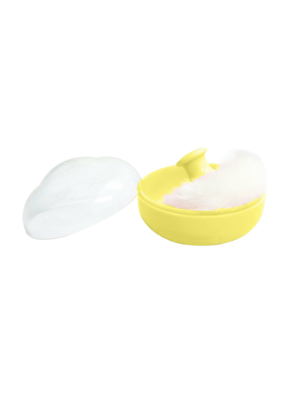 Pigeon K261 Powder Case with Puff, Yellow