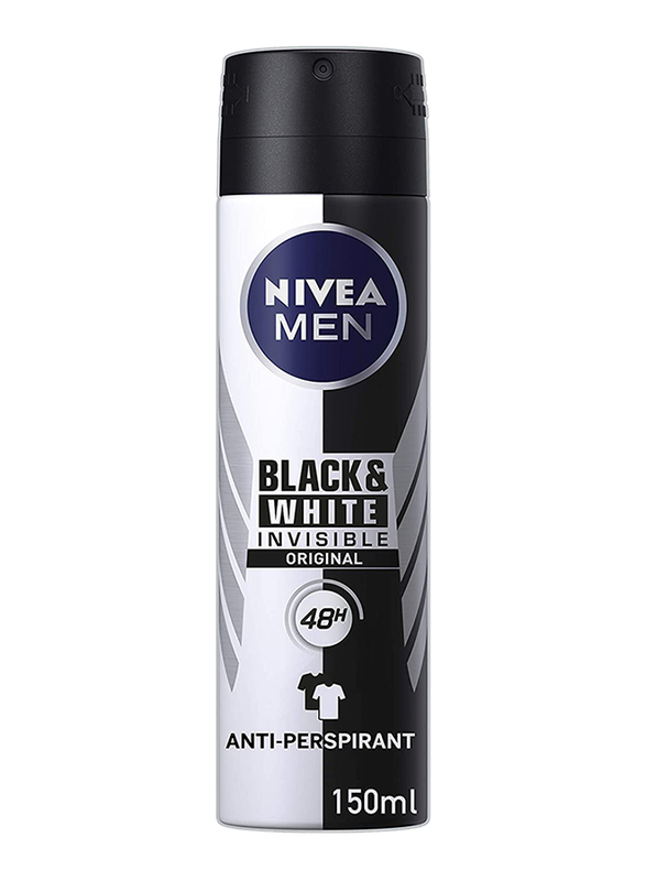 Nivea Men Black And White Invisible Deodorant Spray, 150ml