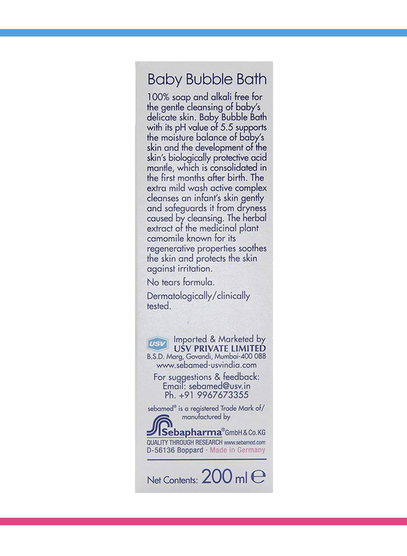 Sebamed 200ml Baby Bubble Bath for Kids