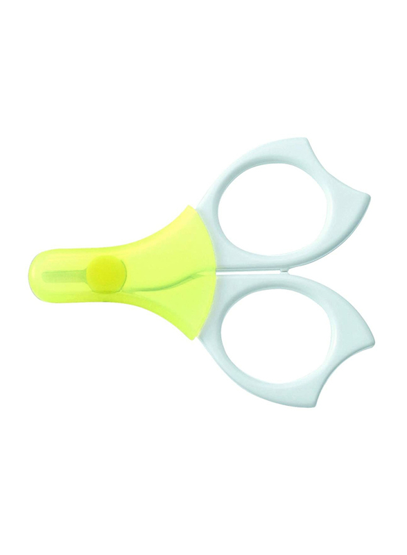 Pigeon Nail Scissor for New Born Babies, Green/Blue, 1 Piece