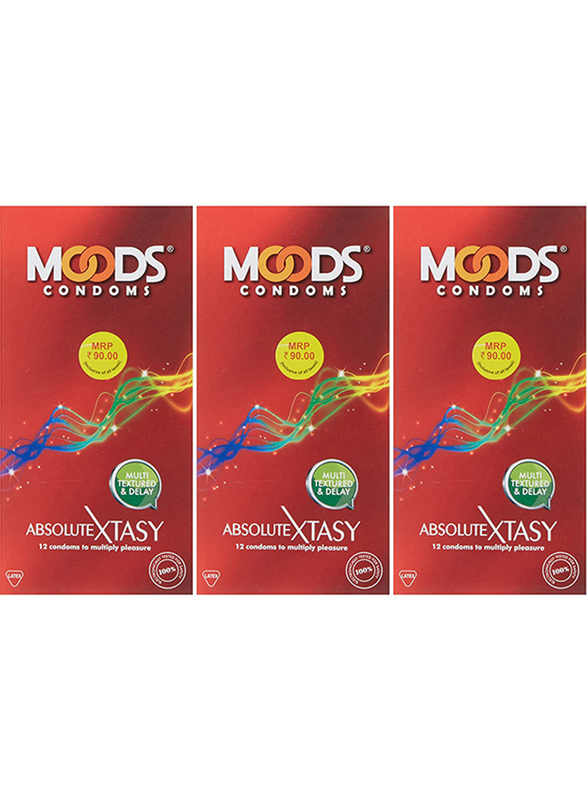 Moods Absolute Xtasy Condom, 12 Pieces