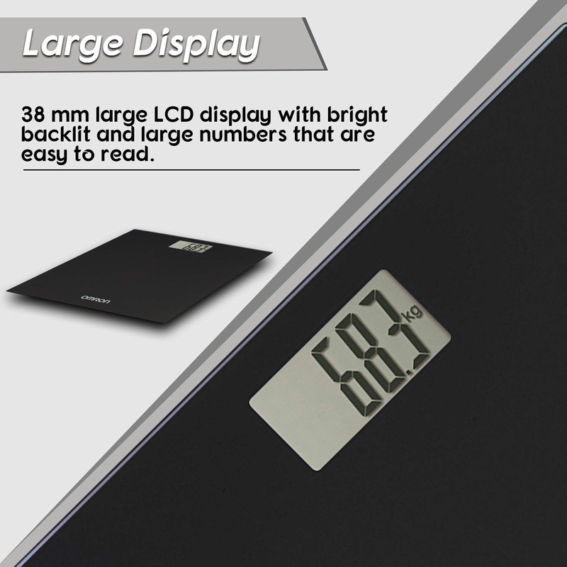 Omron HN289 Automatic Personal Digital Weight Scale, Black