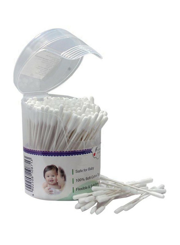 Pigeon K873 200-Pieces Cotton Swabs Set for Babies, White