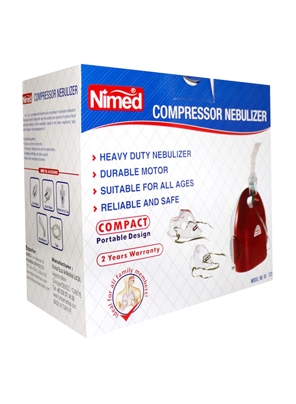 Nimed Compressor Nebulizer, RE723, Red