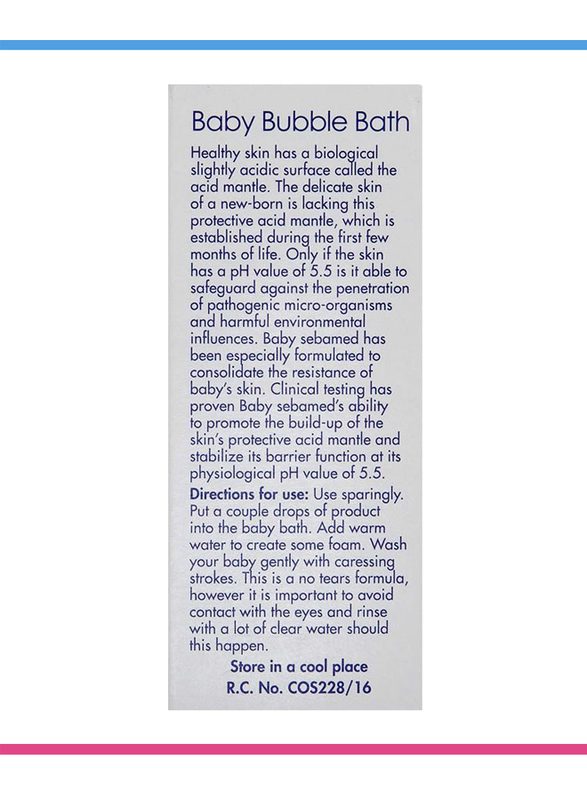 Sebamed 200ml Baby Bubble Bath for Kids