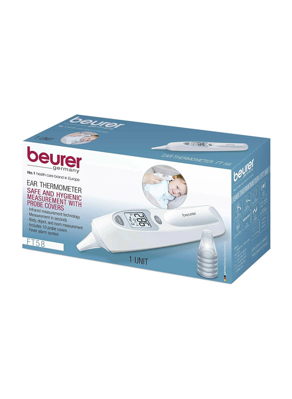 Beurer Digital Ear Thermometer, FT 58, White